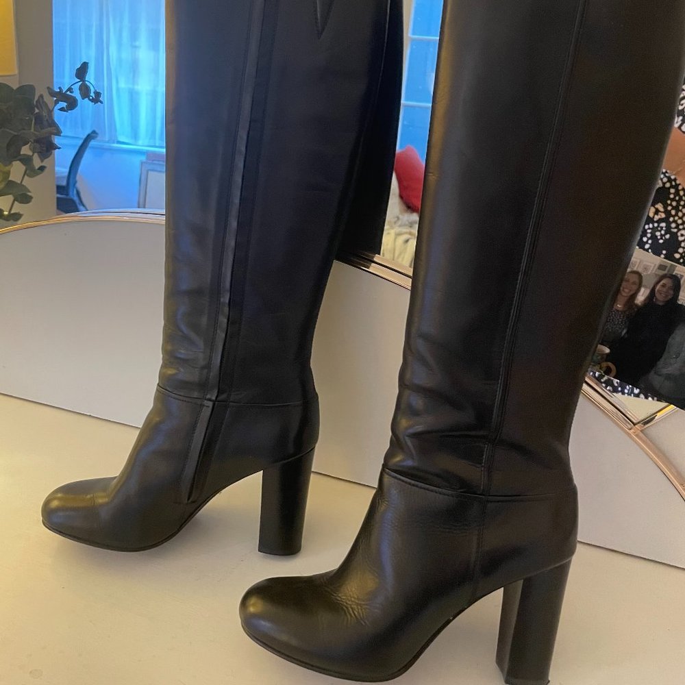 Brooks Brothers Black Leather Boots